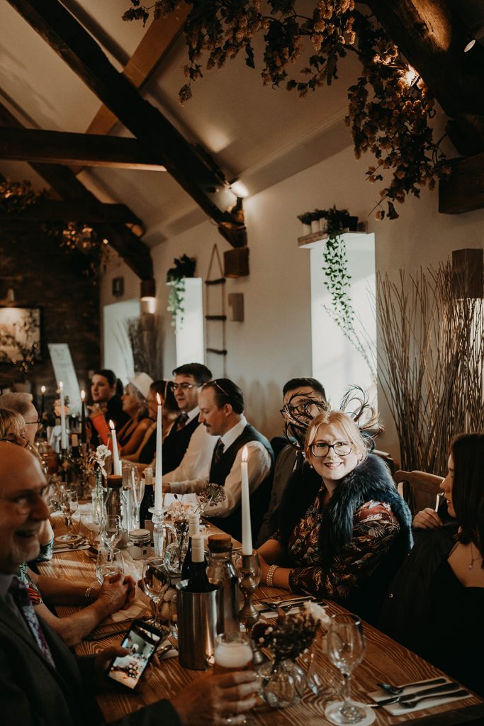 Reception at Bodnant Welsh Food wedding