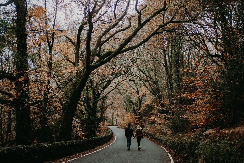 North Wales autumn engagement photoshoot